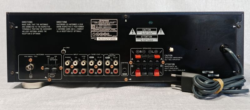 Amplificador Pioneer SX-221R, bluetooth opcional