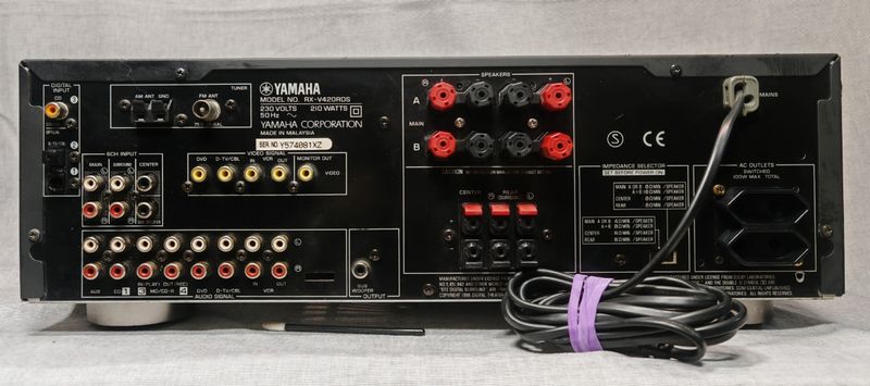 Amplificador Yamaha RX-V420RDS, bluetooth opcional