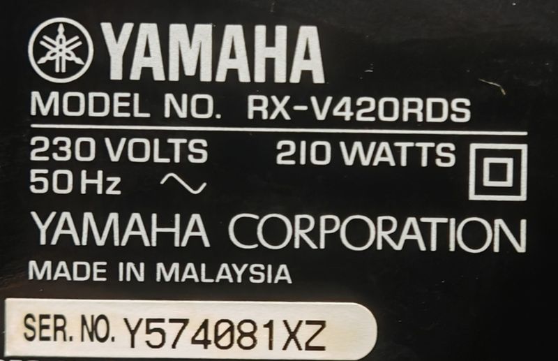 Amplificador Yamaha RX-V420RDS, bluetooth opcional