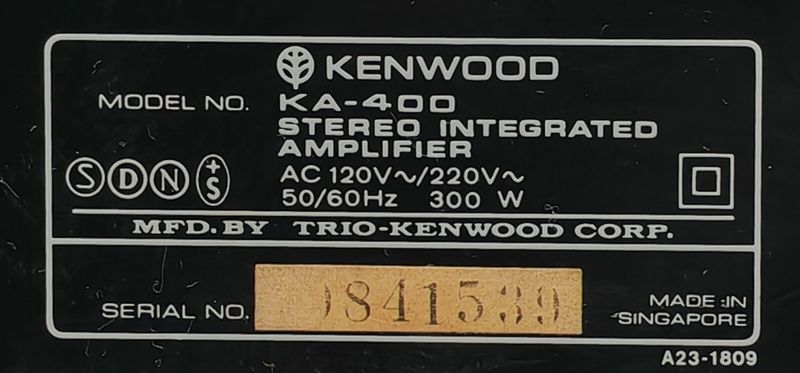 Amplificador Kenwood KA-400