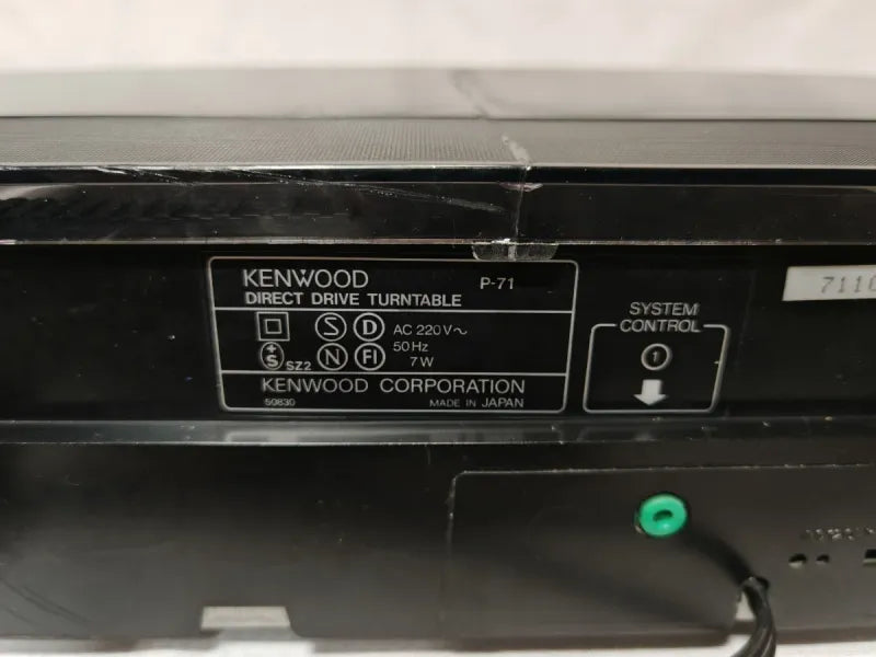 Tocadiscos Kenwood P-71 Direct Drive Tangencial