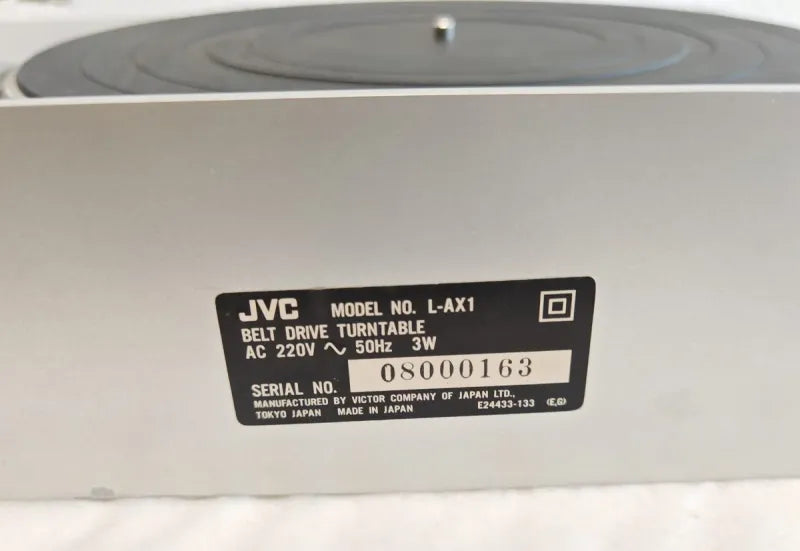 Tocadiscos JVC L-AX1 Semiautomático