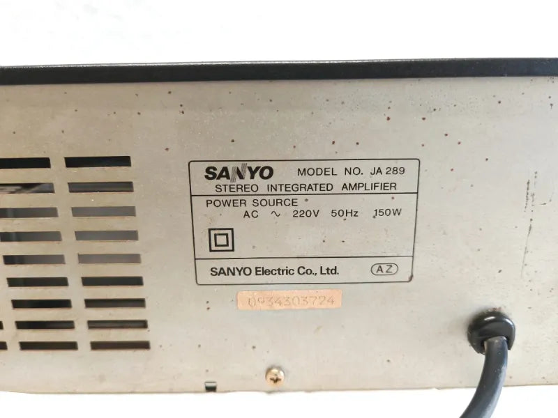 Amplificador Sanyo JA-289 Negro