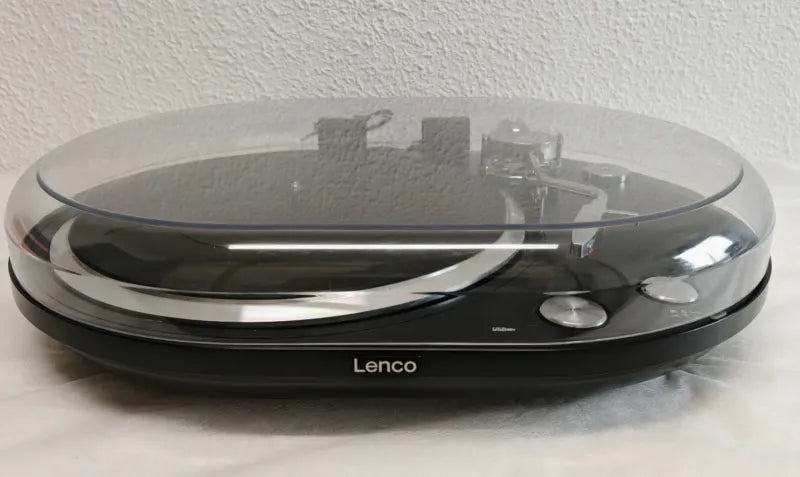 Tocadiscos Lenco Negro y Plateado