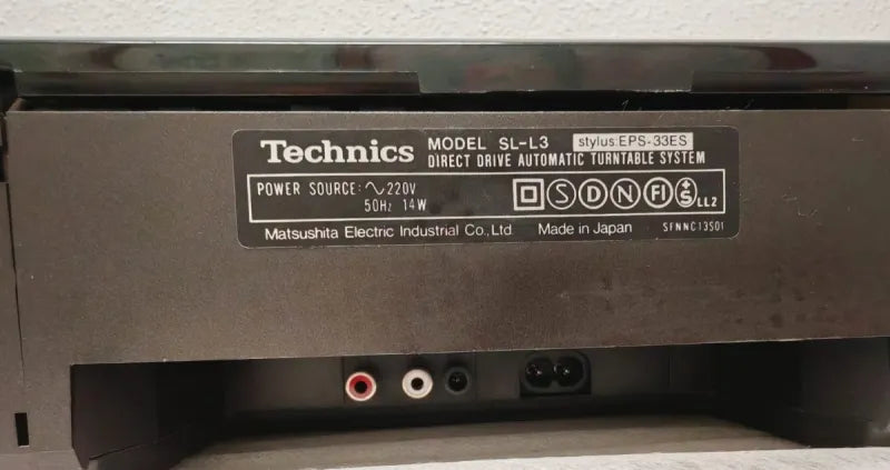 Tocadiscos Technics SL-L3 Tangencial Direct Drive