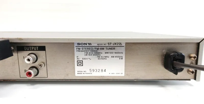 Sintonizador Sony ST-JX22L Plata