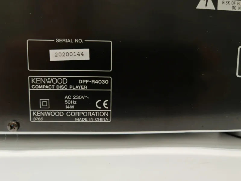 Reproductor CD Kenwood DPF-R4030