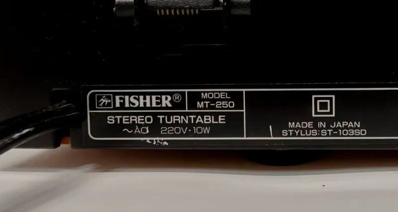 Tocadiscos Fisher MT-250 Lineal Automático
