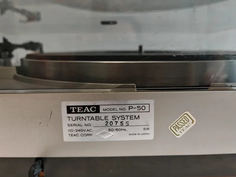 Tocadiscos Teac P-50 Semiautomático