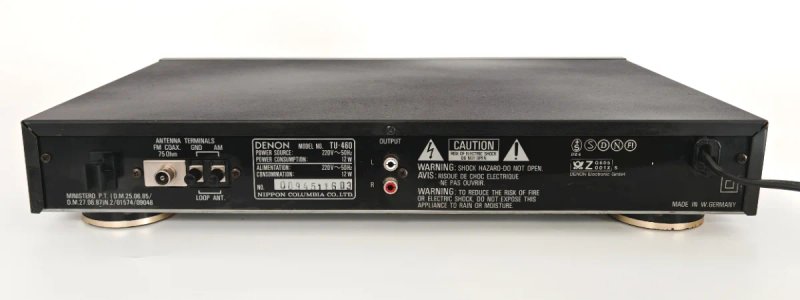 Denon TU-460 Sintonizador AM/FM Estéreo