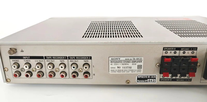Amplificador Sony TA-AX22 Plata/Negro