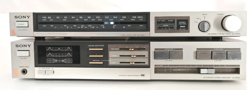 Amplificador Sony TA-AX22 Plata/Negro