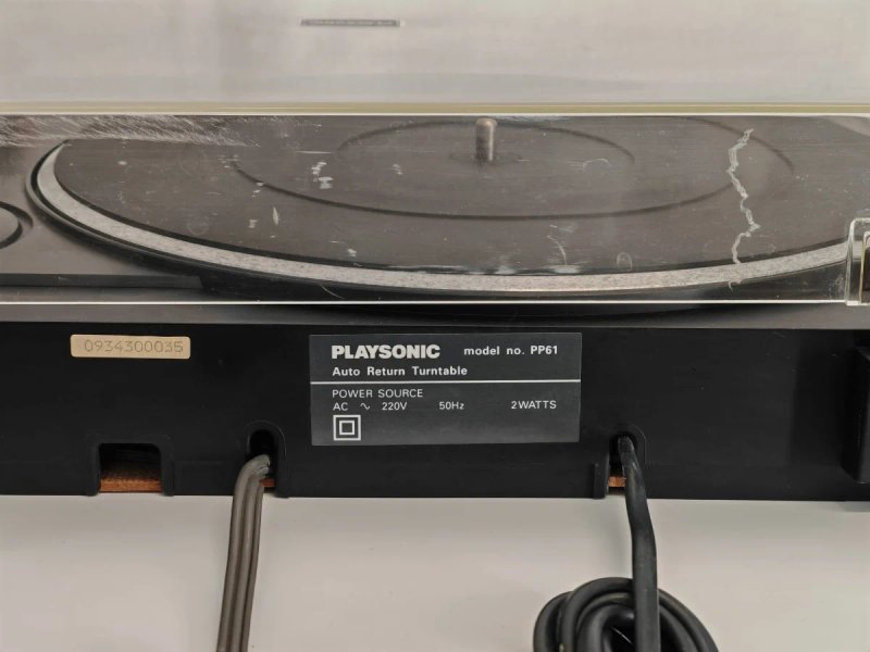Tocadiscos Playsonic PP-61 Negro